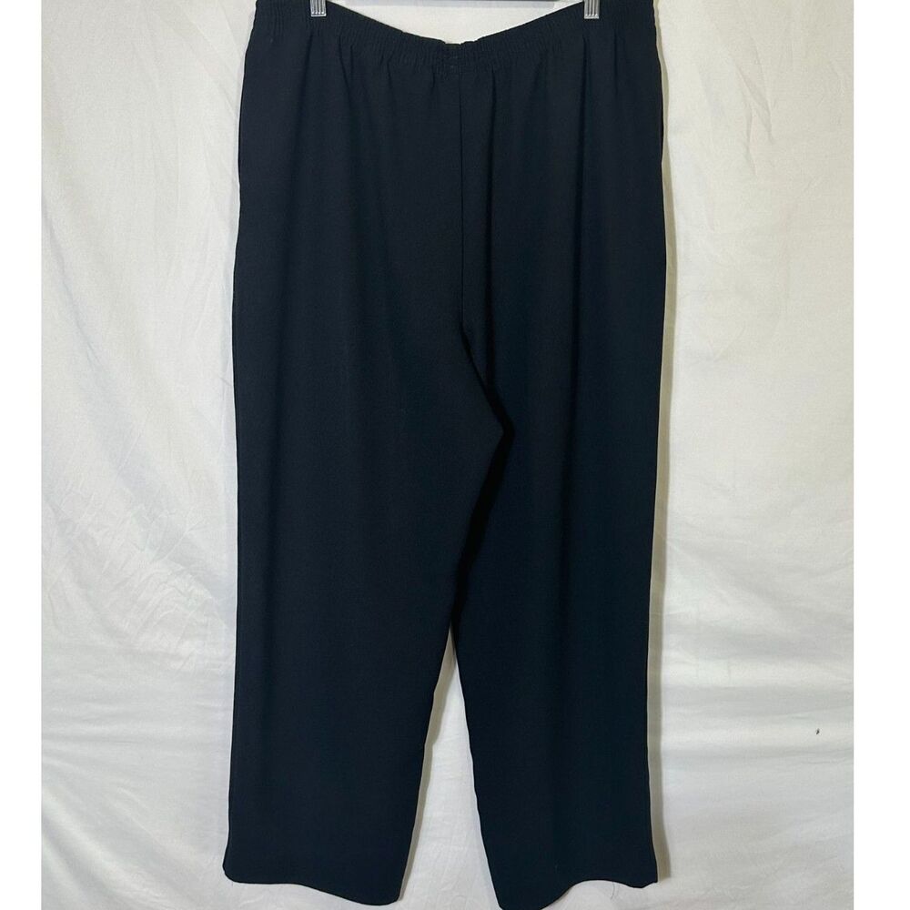 Karen Scott Women's Plus Size 18 Black Dress Pants Slash Pockets Hi Rise Black - Picture 3 of 3